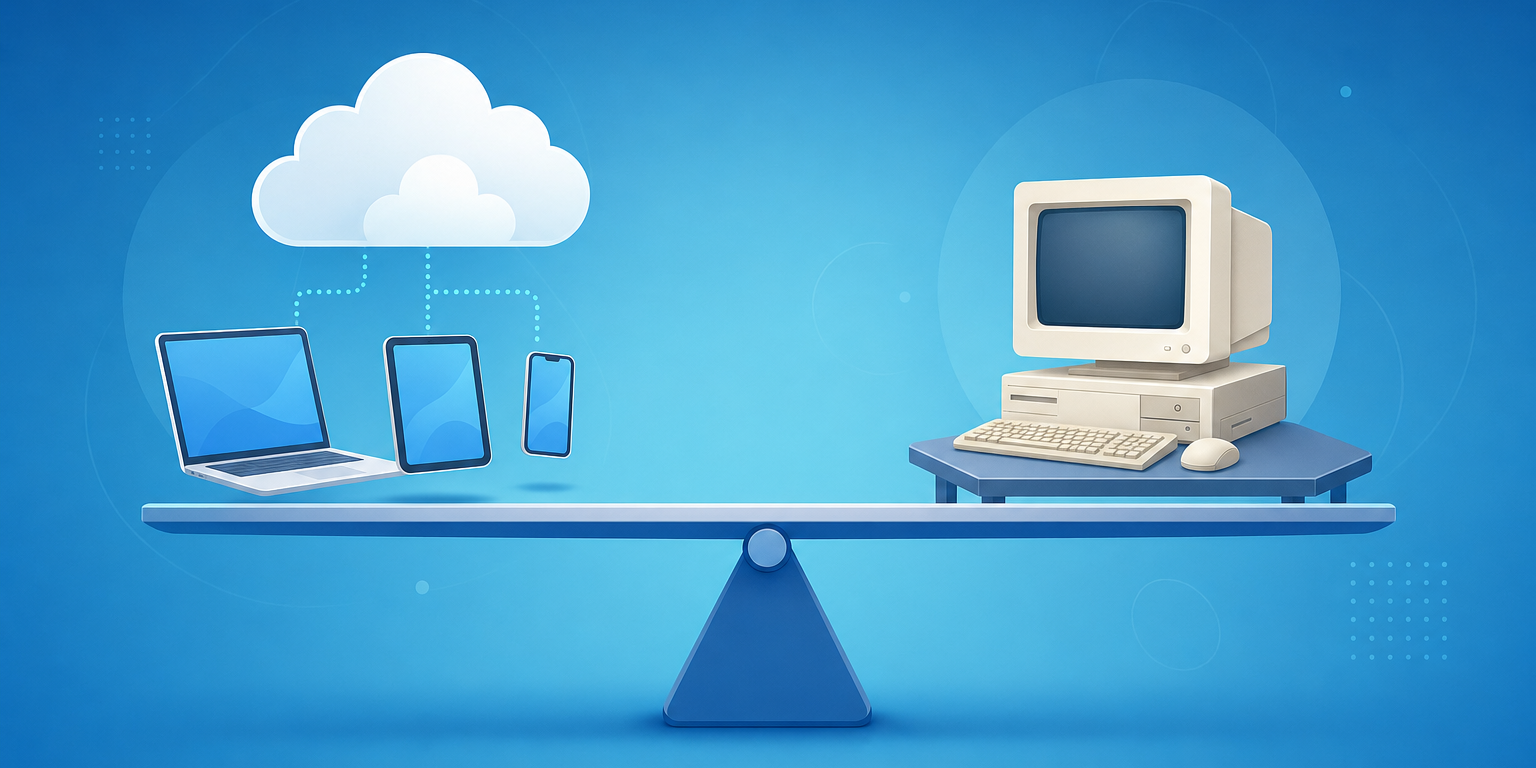 ERP online x instalado: comparação entre sistema de gestão na nuvem e programa local no computador da loja