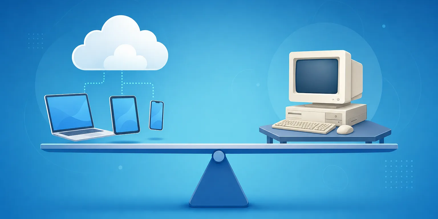 ERP online x instalado: comparação entre sistema de gestão na nuvem e programa local no computador da loja