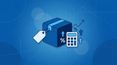 Lojista calculando o preço de venda de um produto com markup e margem